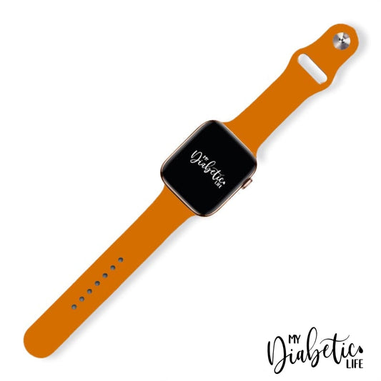 Personalised Medical Id Apple Watch Bands - Orange