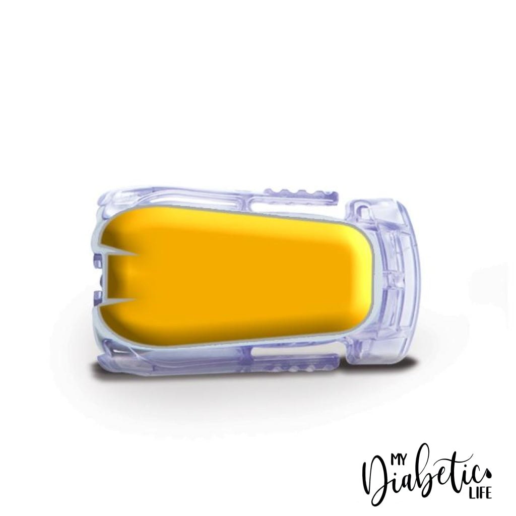 Plain Colours - Dexcom Transmitter G5 Peel Skin And Decal Cgm Sticker Yellow / One G4/g5