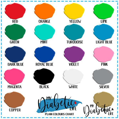 Plain Colours - Maio Maio 1 & Libre Peel, skin and Decal, fgm/cgm sticker - MyDiabeticLife