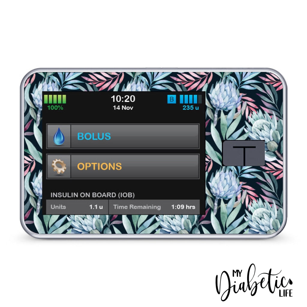 Protea & Eucalyptus - Tandem T:slim X2 Pump Sticker X2