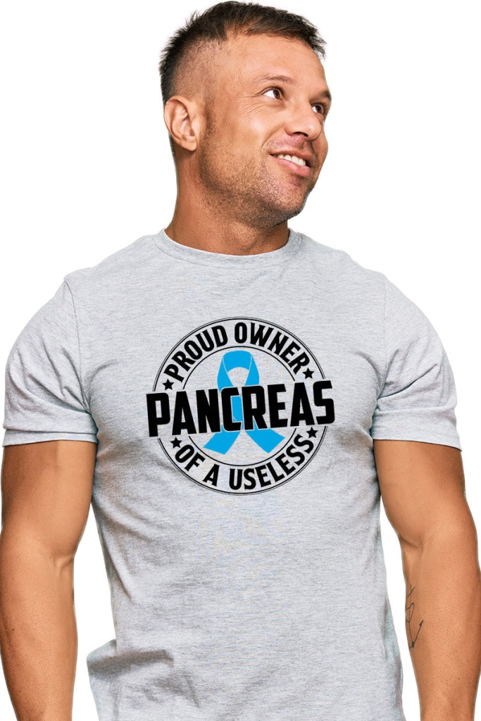 Proud Owner Of A Useless Pancreas - Unisex T-Shirt S / Light Grey Shirts