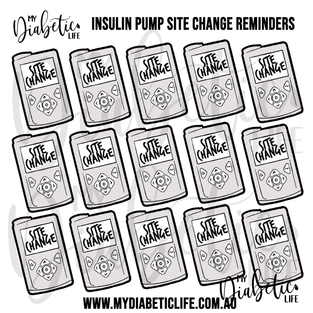 Pump Site Change Ft. Medtronic Minimed Stickers