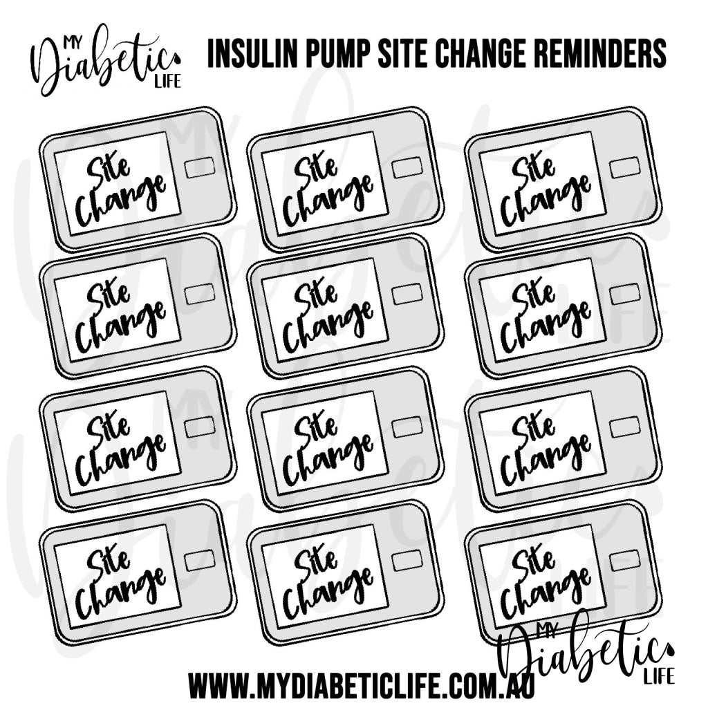 Pump Site Change Ft. Tandem Tslim X2 Stickers