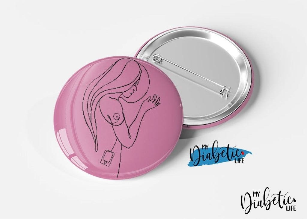 Pumping Goddess - Magnet Or Badge Medical Alert Diabetes Type One Diabetic Badge/magnet