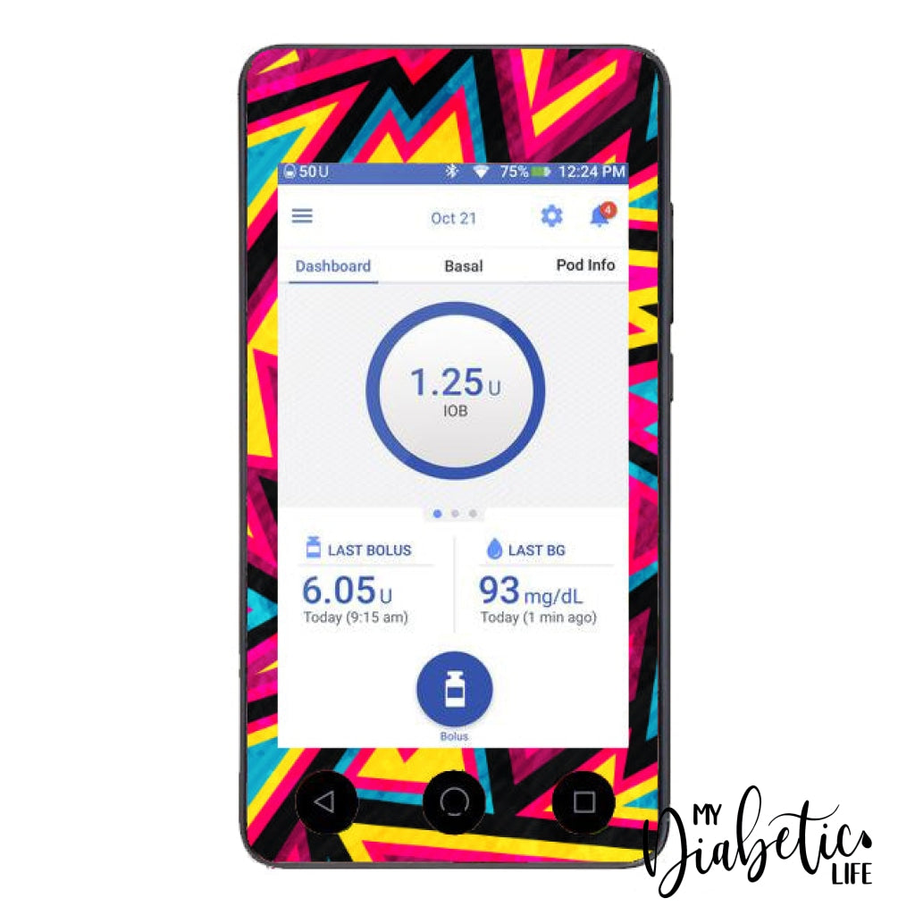 Rage Bolus - Omnipod Dash Sticker