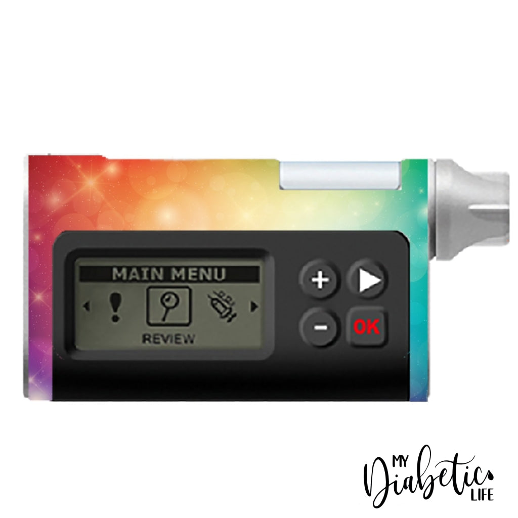 Rainbow Galaxy -Dana Rs Insulin Pump Sticker Peel Skin And Decal Dana Rs