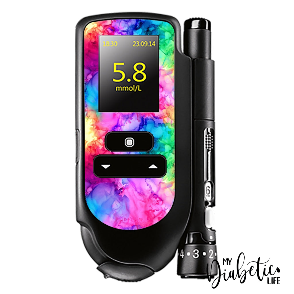 Rainbow Inks - Accu-Chek Mobile Sticker
