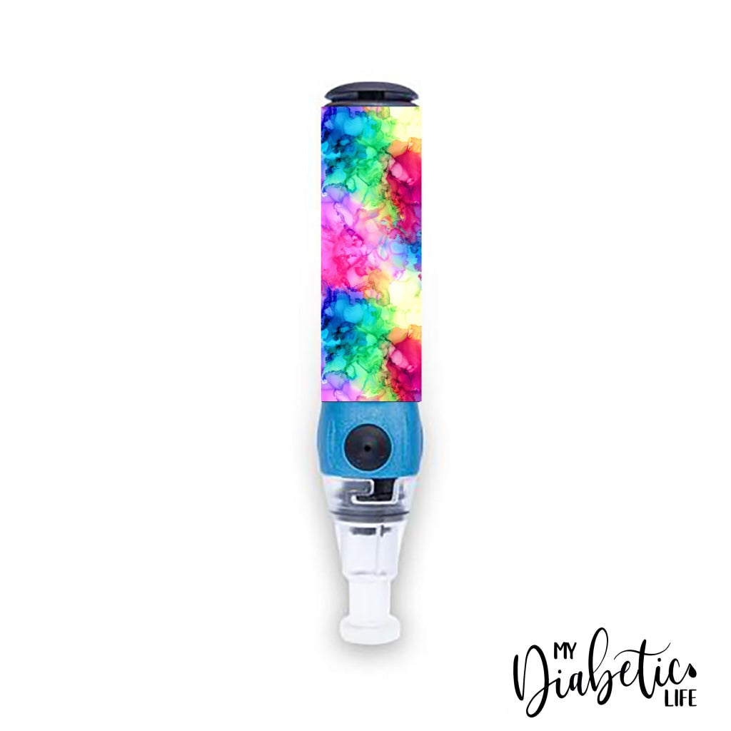 Rainbow Inks - Genteel Lancing Device Sticker