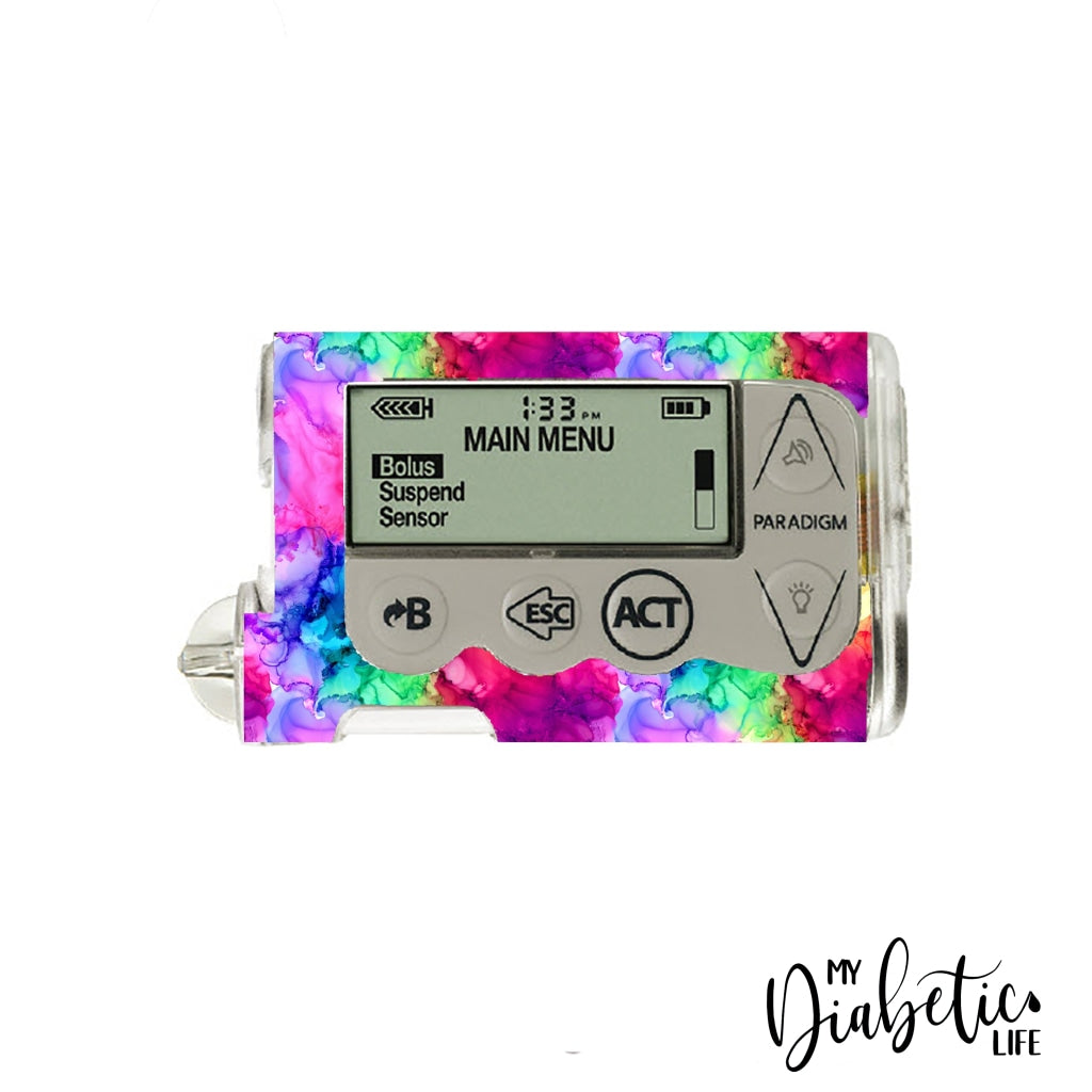 Rainbow Inks - Medtronic Paradigm Series 5 Sticker