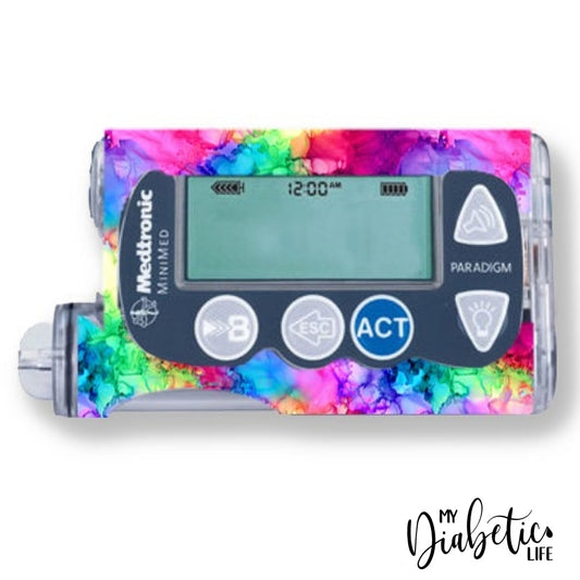 Rainbow Inks - Medtronic Paradigm Series 7 Skin And Decal Insulin Pump Sticker