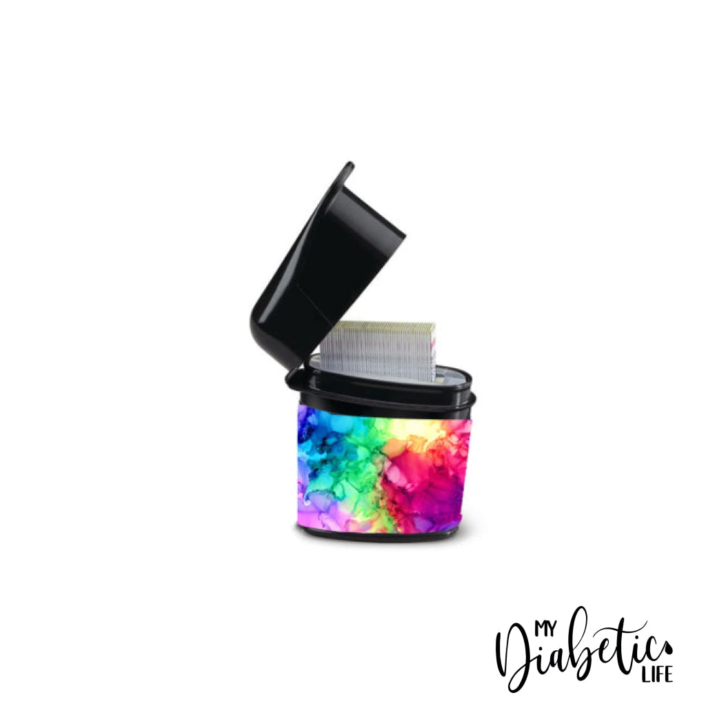 Rainbow Inks - Test Strip Canister Accuchek Guide Container
