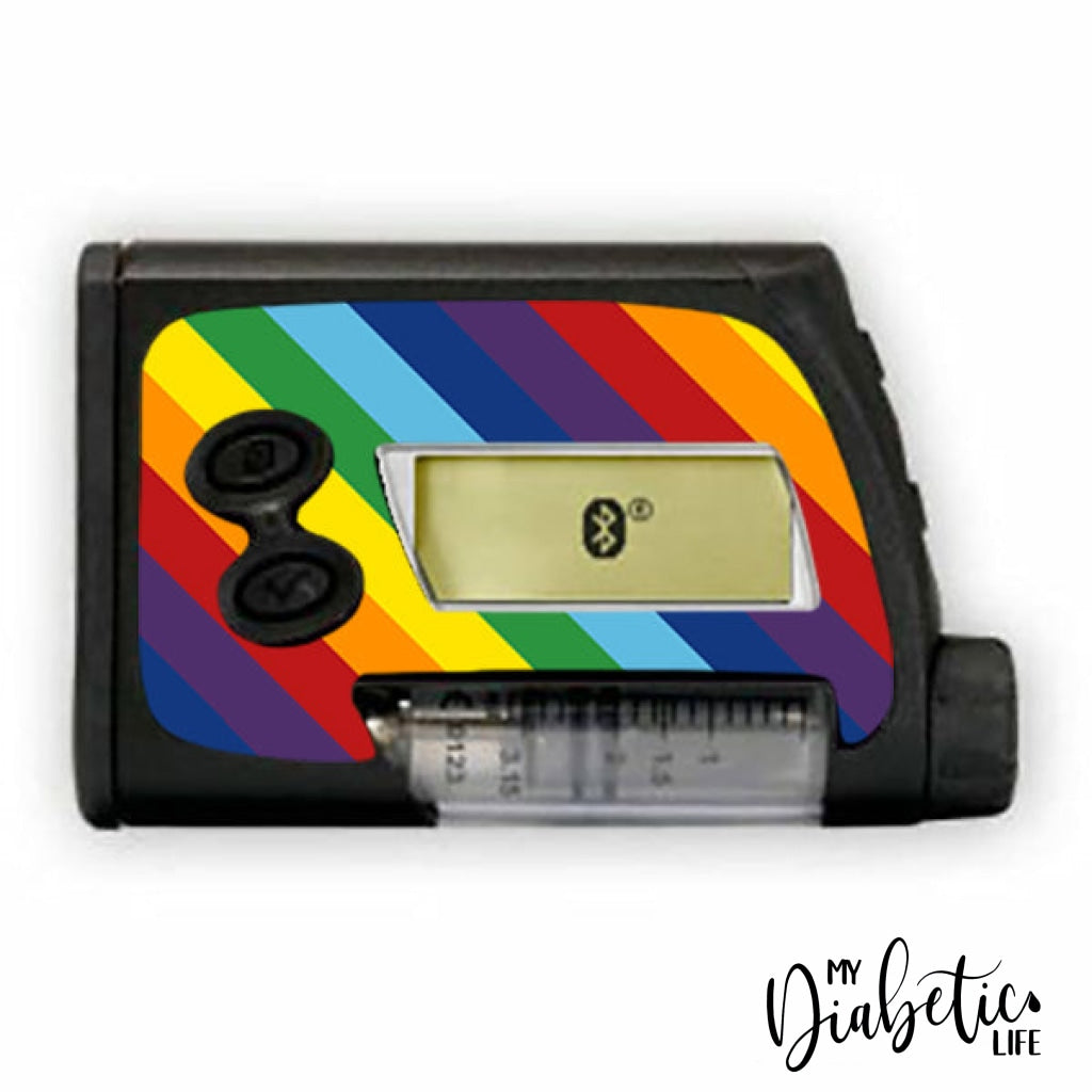 Rainbow Stripes - Accu-Chek Spirit Combo Sticker Accu-Chek