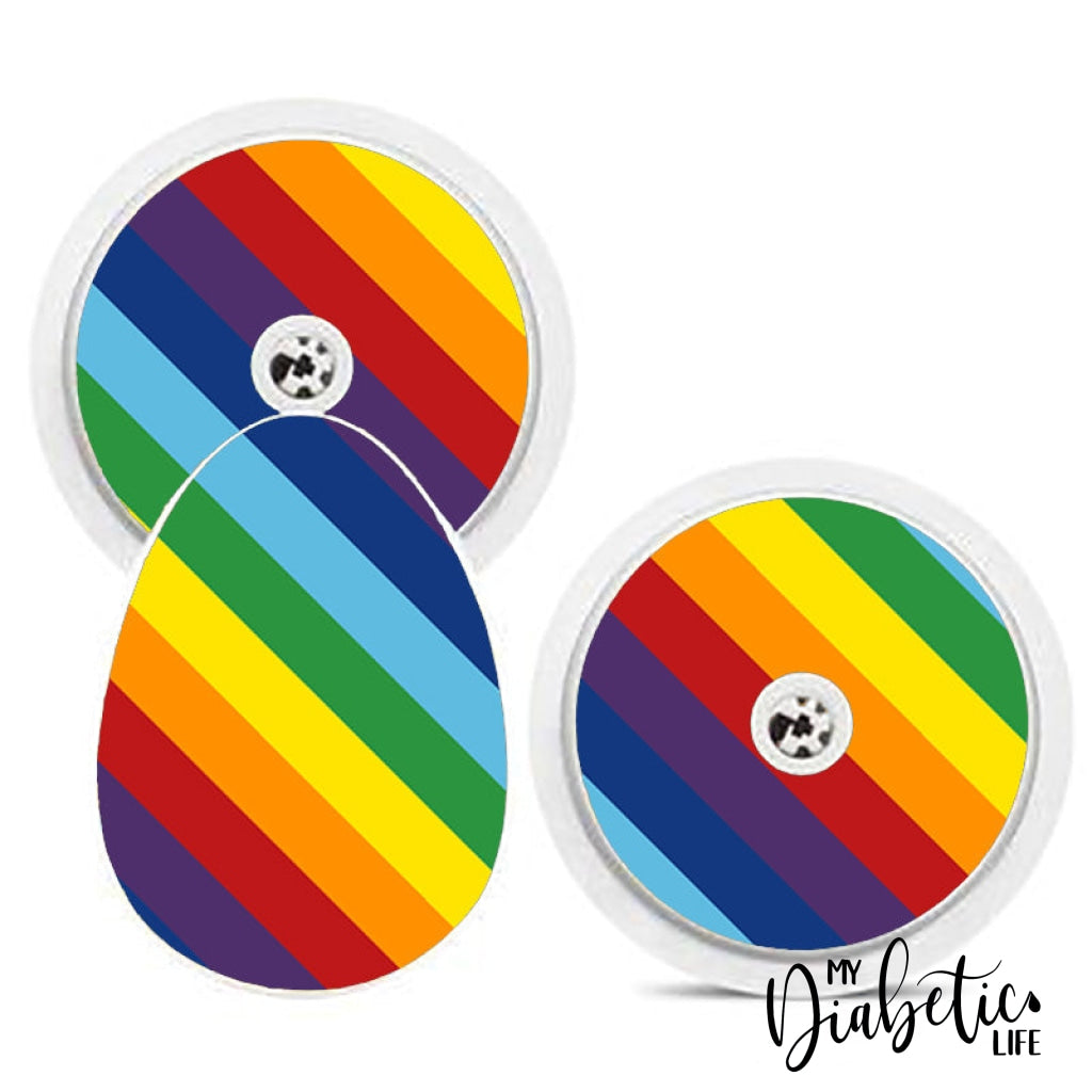 Rainbow Stripes - Bubble Reader Sticker Smart
