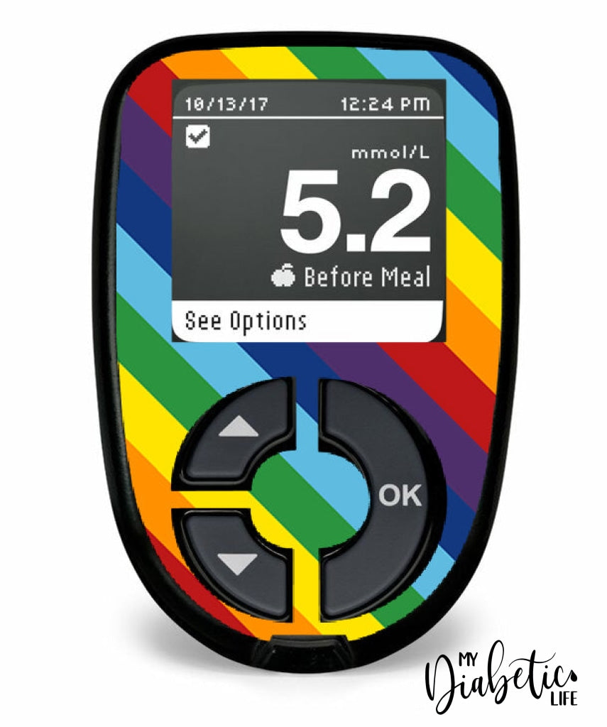 Rainbow Stripes - Contour Next Version 2 Sticker