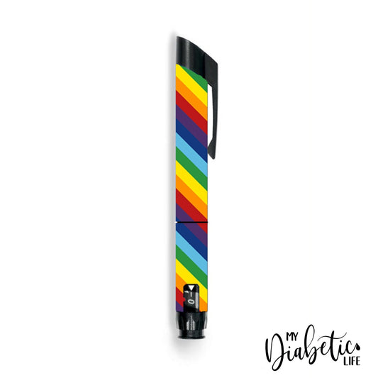 Rainbow Stripes - Junior Star Insulin Pen Sticker Juniorstar