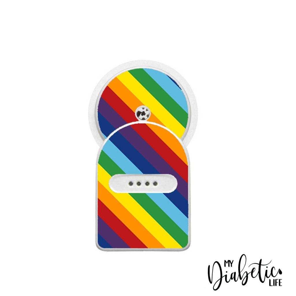 Rainbow Stripes - Maio 1 (W/libre Sensor) Sticker