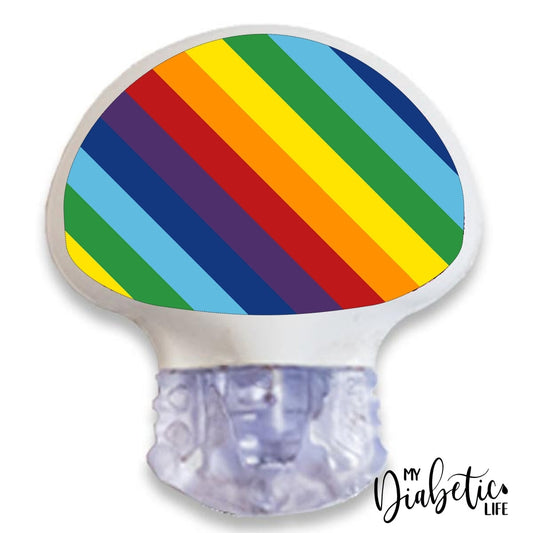 Rainbow Stripes - Medtronic Enlite Sticker