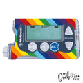 Rainbow Stripes - Medtronic Paradigm Series 7 Sticker