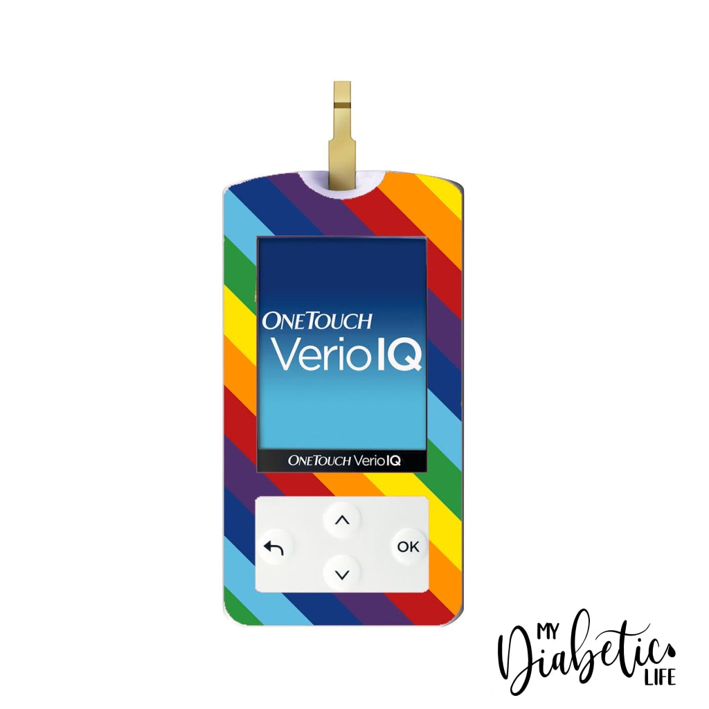 Rainbow Stripes - Onetouch Verio Iq Sticker One Touch