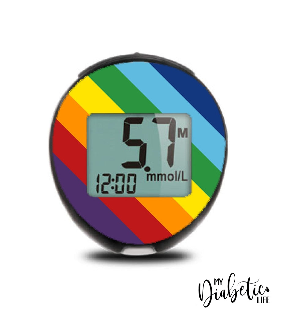 Rainbow Stripes - True Metrix Go Sticker Go