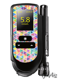 Rainbow Triangles - Accu-chek Mobile Peel, skin and Decal, glucose meter sticker - MyDiabeticLife
