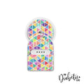 Rainbow Geometric Triangles - Maio Maio 1 & Libre Peel, skin and Decal, fgm/cgm sticker - MyDiabeticLife