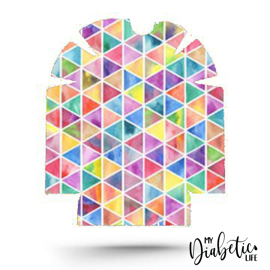 Rainbow Triangles - Omnipod Pod Sticker