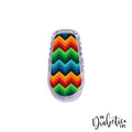 Rainbow Zig Zag - Dexcom Transmitter G6 Peel Skin And Decal Cgm Sticker