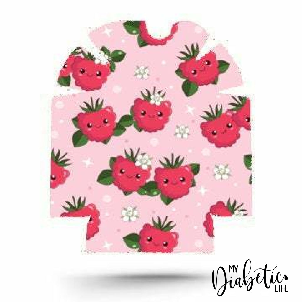 Raspberry Buddies - Omnipod Peel, skin and Decal, insulin pump sticker - MyDiabeticLife