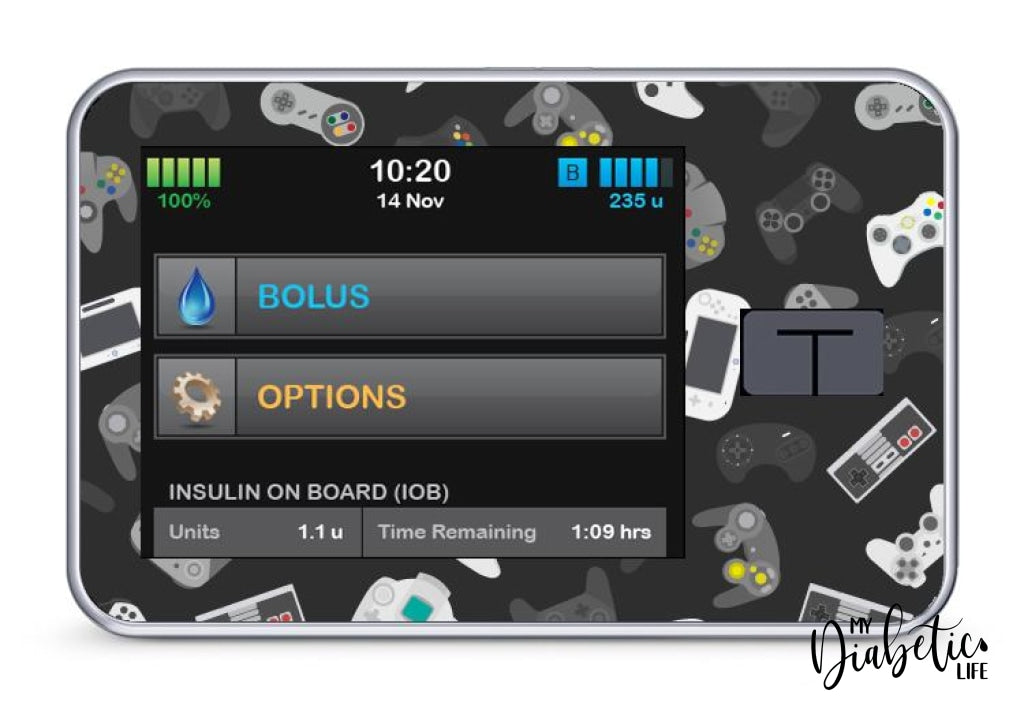 Ready Player One - Tandem Tslim X2 Pump Peel Skin And Decal Insulin Pump Sticker T:slim