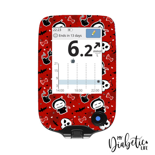Reapers Keeper - Freestyle Libre Peel Skin And Decal Glucose Meter Sticker Freestyle