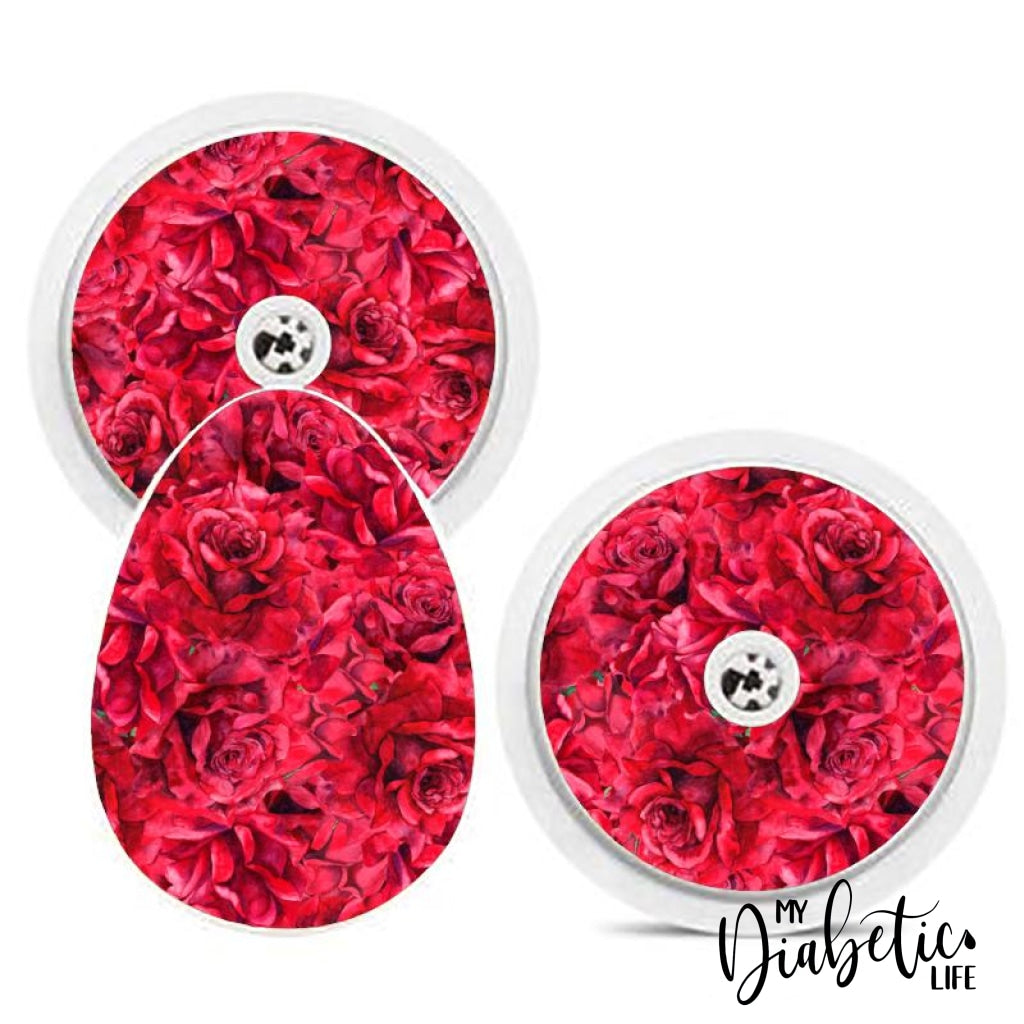 Red Roses - Bubble Reader Sticker Smart