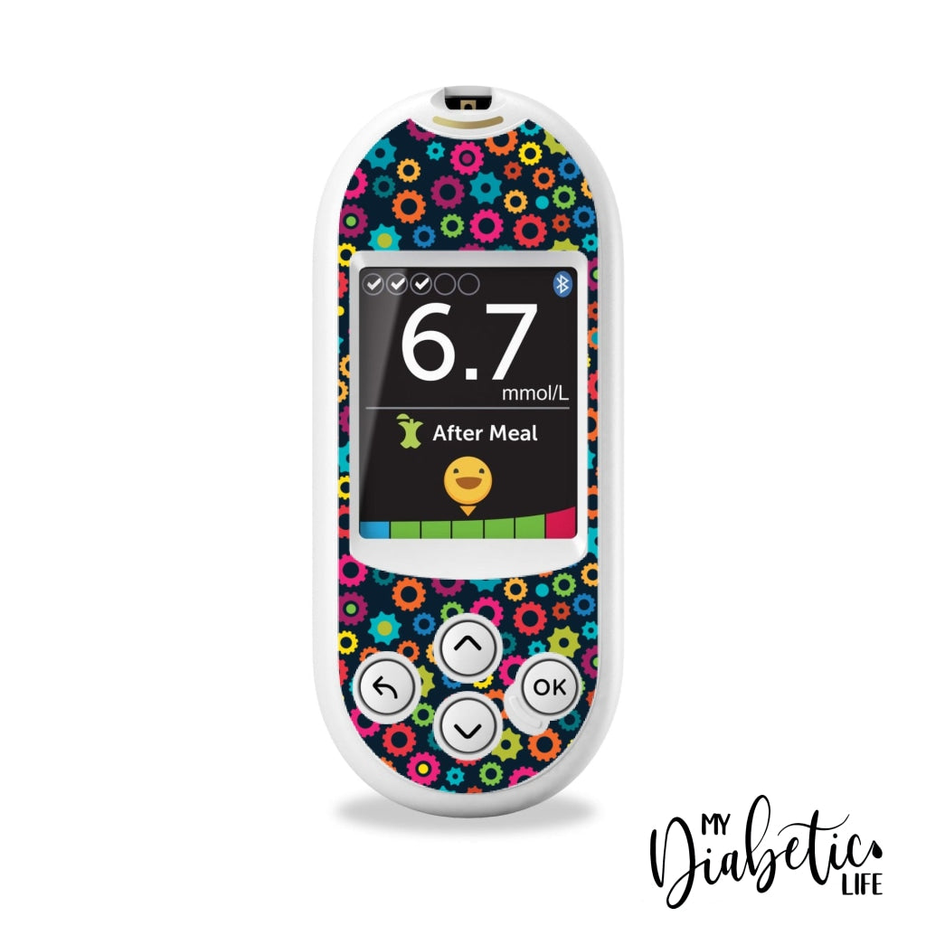 Robot Gears - One Touch Verio Reflect Glucose Meter Sticker