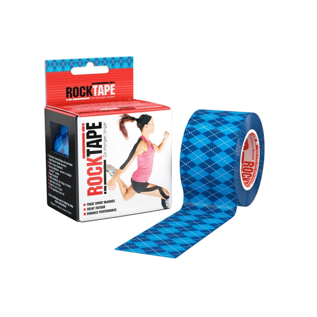 Rock Tape 5M Roll - Argyle Blue