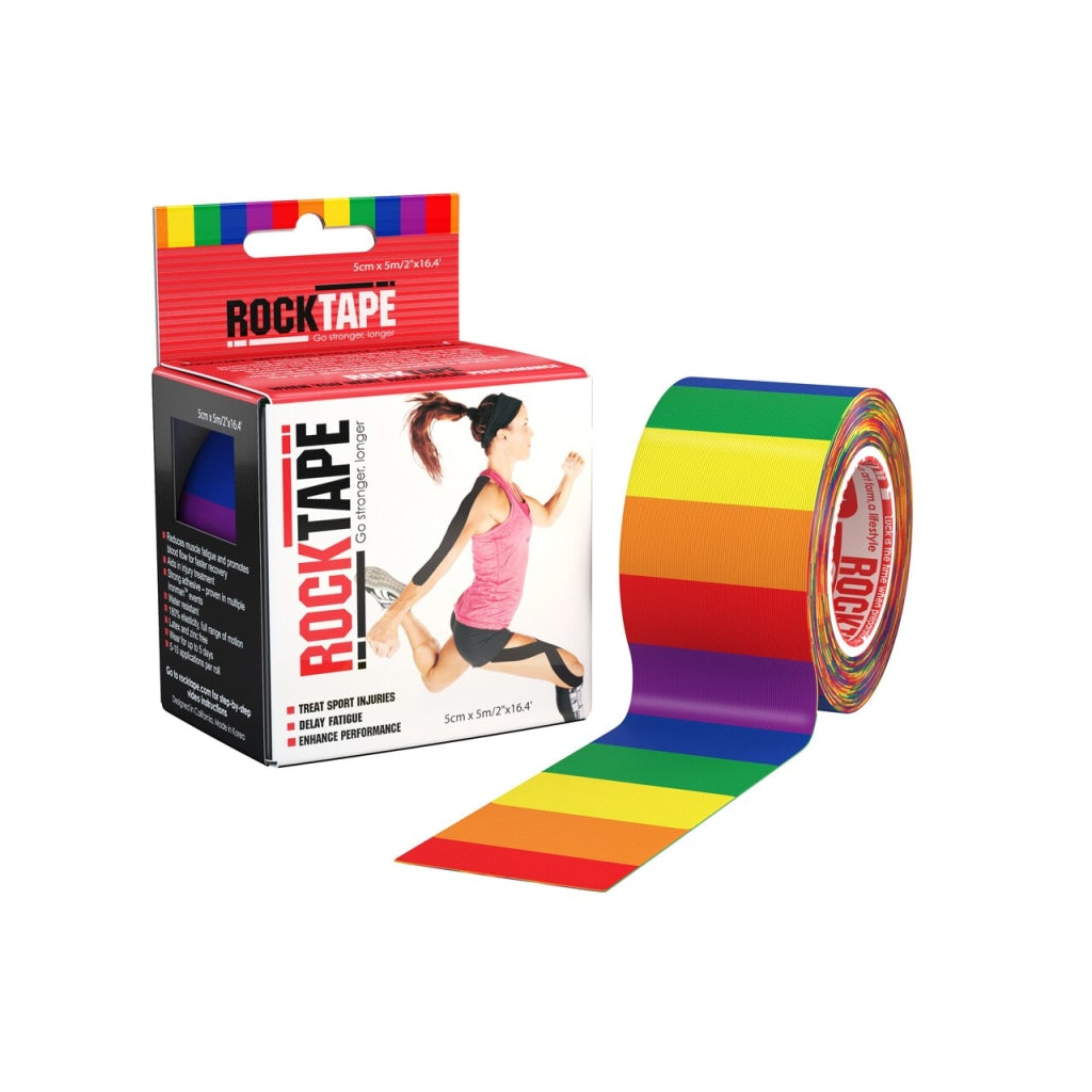 Rock Tape 5M Roll - Rainbow Stripes
