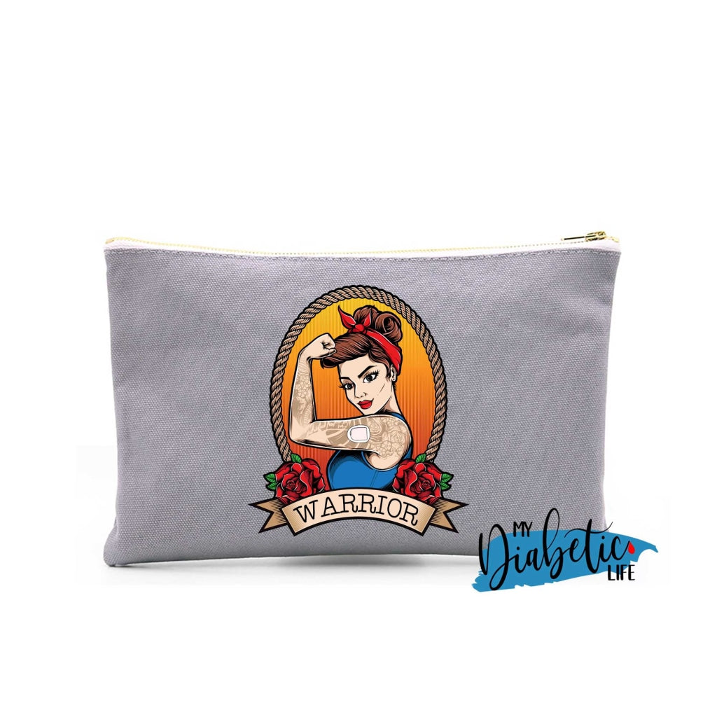 Rosies The Riveter - Warrior Diabetes Carry Bag Diabetic Accessories Storage For Medication Light