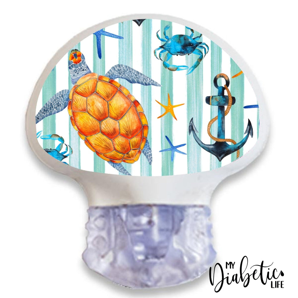 Sea Life - Medtronic Enlite Peel, skin and Decal, cgm sticker - MyDiabeticLife