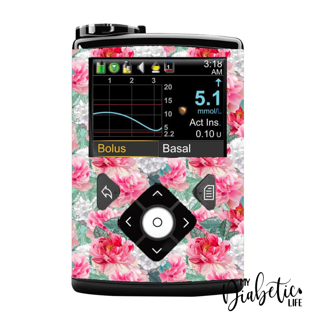 Secret Garden - Medtronic Pump (630/640/670/770) Sticker Full Cover W/clip 630/640/670