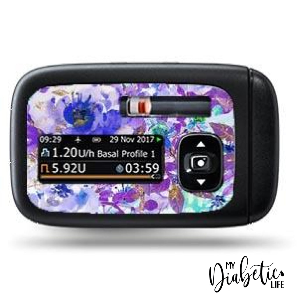 Shades Of Mauve - Accu-Chek Insight Peel Skin And Decal Insulin Pump Sticker Accu-Chek