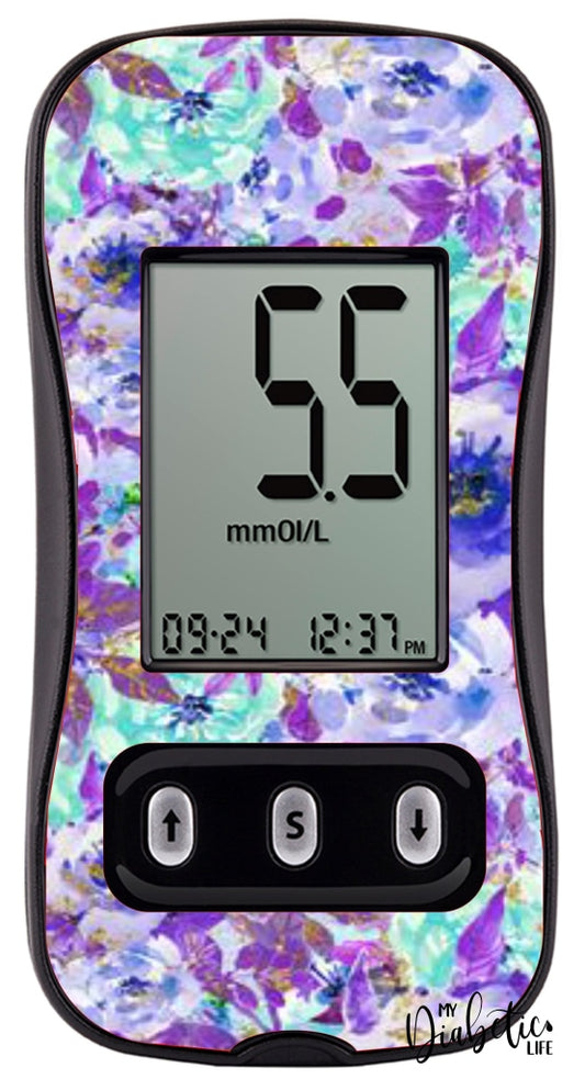 Shades of Mauve - Caresens N, skin and Decal, glucose meter sticker - MyDiabeticLife