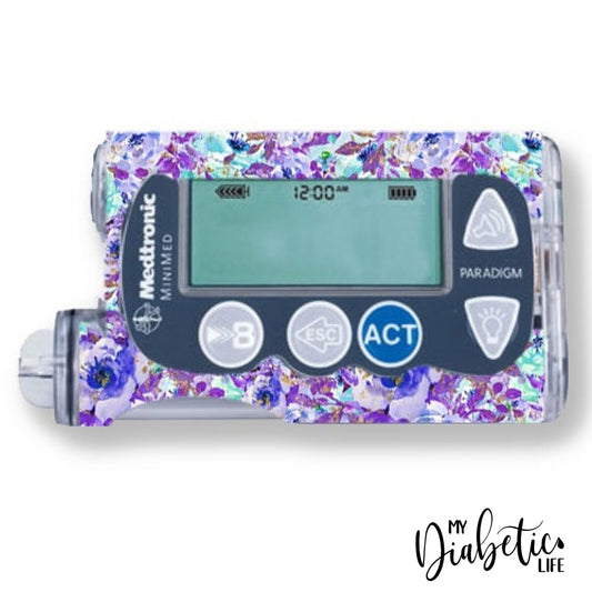 Shades Of Mauve - Medtronic Paradigm Series 7 Skin And Decal Insulin Pump Sticker