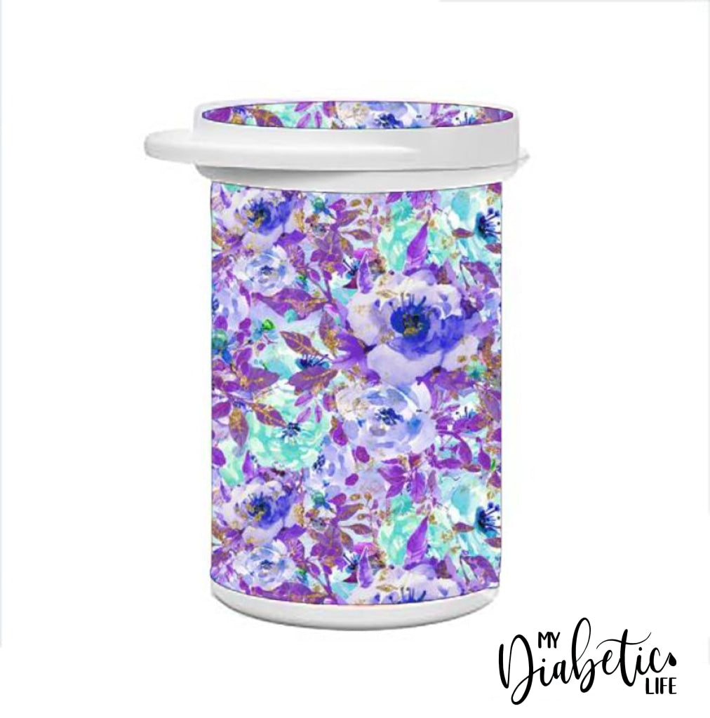 Test Strip Canister - Shades Of Mauve Container