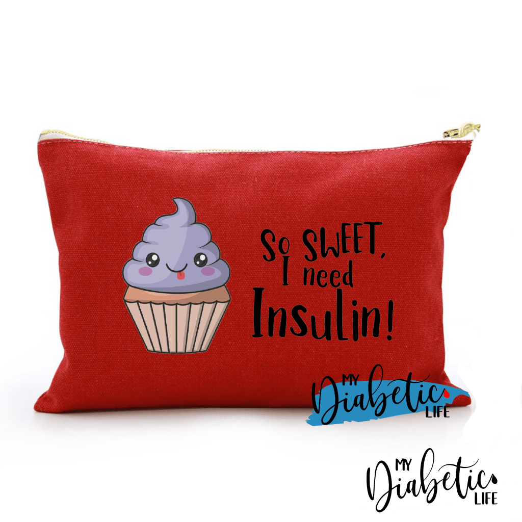 So Sweet I Need Insulin - Carry All Storage Bag Red Storage Bags