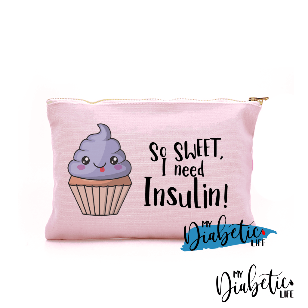 So Sweet I need Insulin - Insulin test kit bag, diabetes accessories, storage bag for medication - MyDiabeticLife
