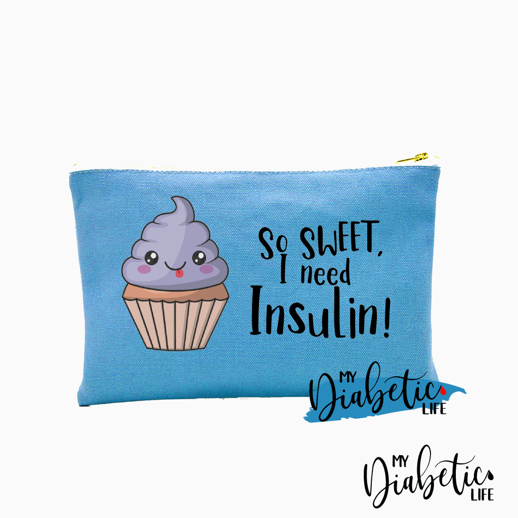 So Sweet I Need Insulin - Carry All Storage Bag Blue Storage Bags