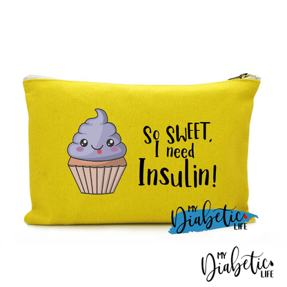So Sweet I Need Insulin - Carry All Storage Bag Yellow Storage Bags