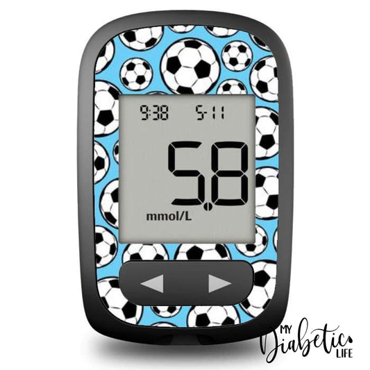 Soccer Mad - Accu-Chek Guide Me Peel Skin And Decal Glucose Meter Sticker