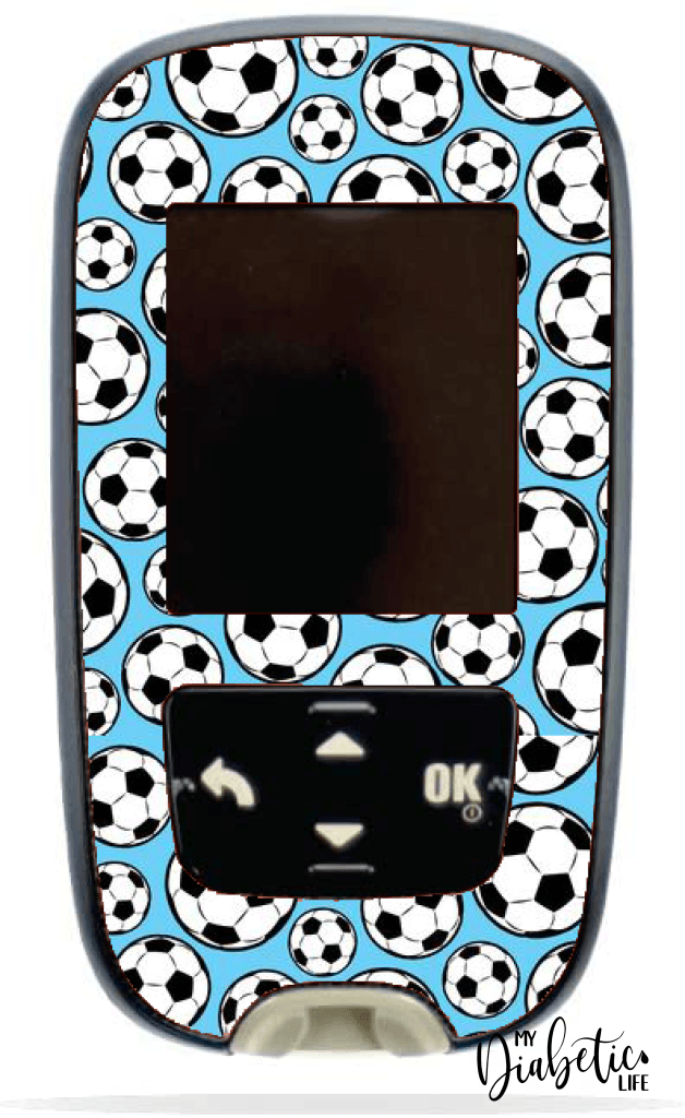 Soccer Mad - Accu-Chek Guide Peel Skin And Decal Glucose Meter Sticker