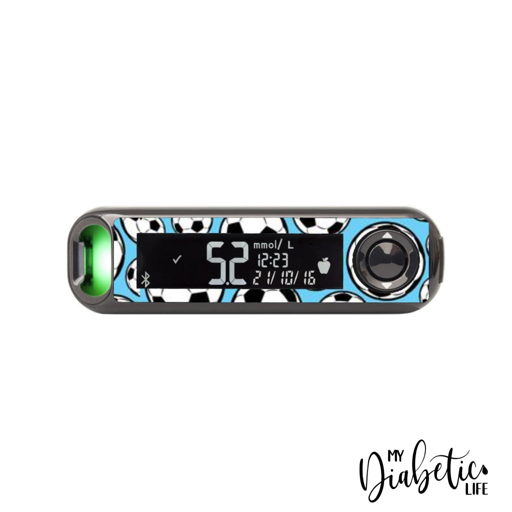 Soccer Mad - Contour Next One Peel, skin and Decal, glucose meter sticker - MyDiabeticLife