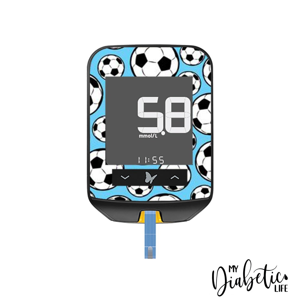 Soccer Mad - Freestyle Optium Neo Peel, skin and Decal, glucose meter sticker - MyDiabeticLife
